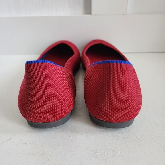 Rothy's Scooter Red The Flats Comfort Ballet Shoes Round Toe Women's Size 5 - Picture 10 of 11